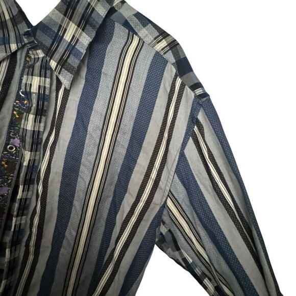 Robert Graham Men's Buttons Down Long Sleeve Shirt Size XL Blue Plaid. - Picture 4 of 9